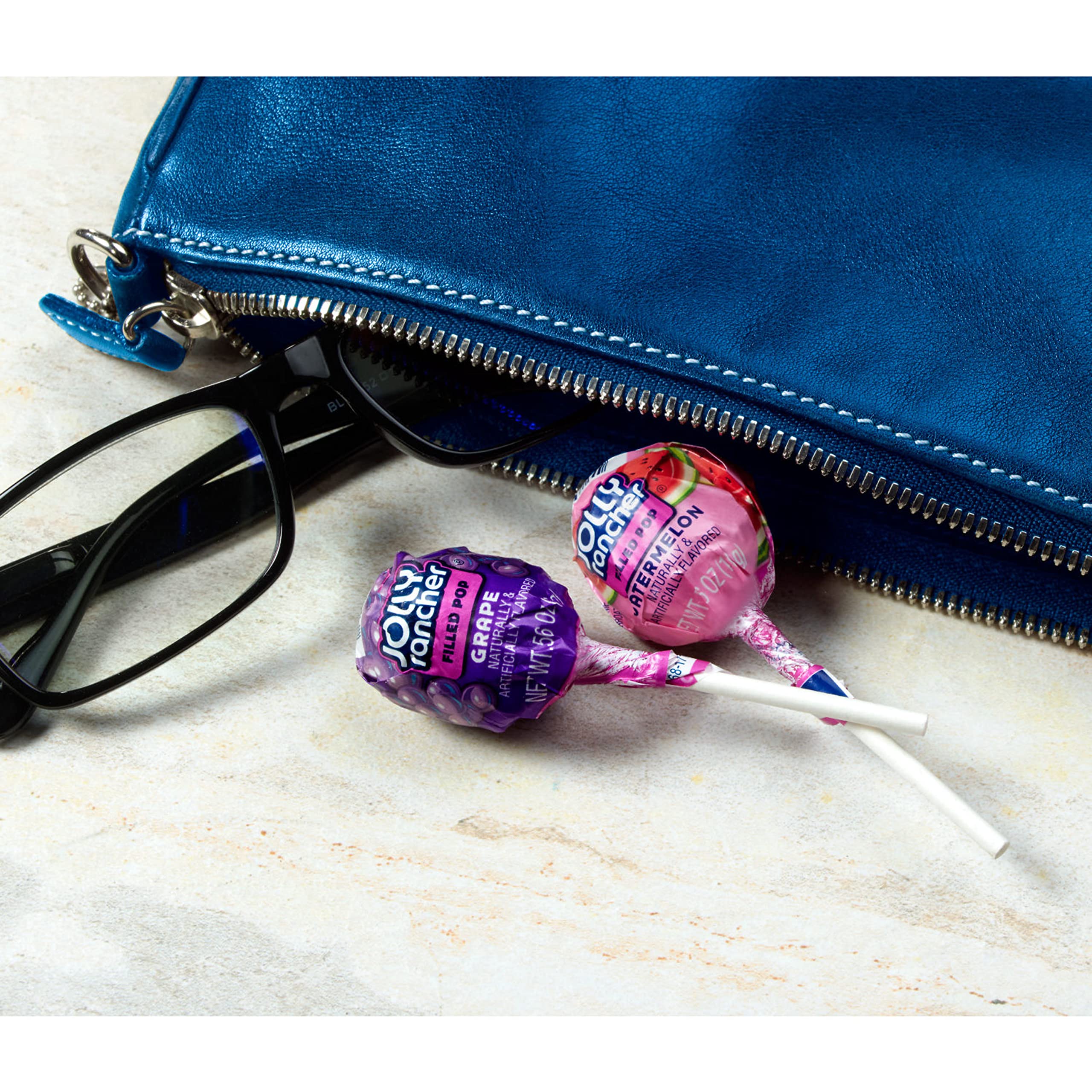 Jolly Rancher Filled Pops individually wrapped detail for freshness
