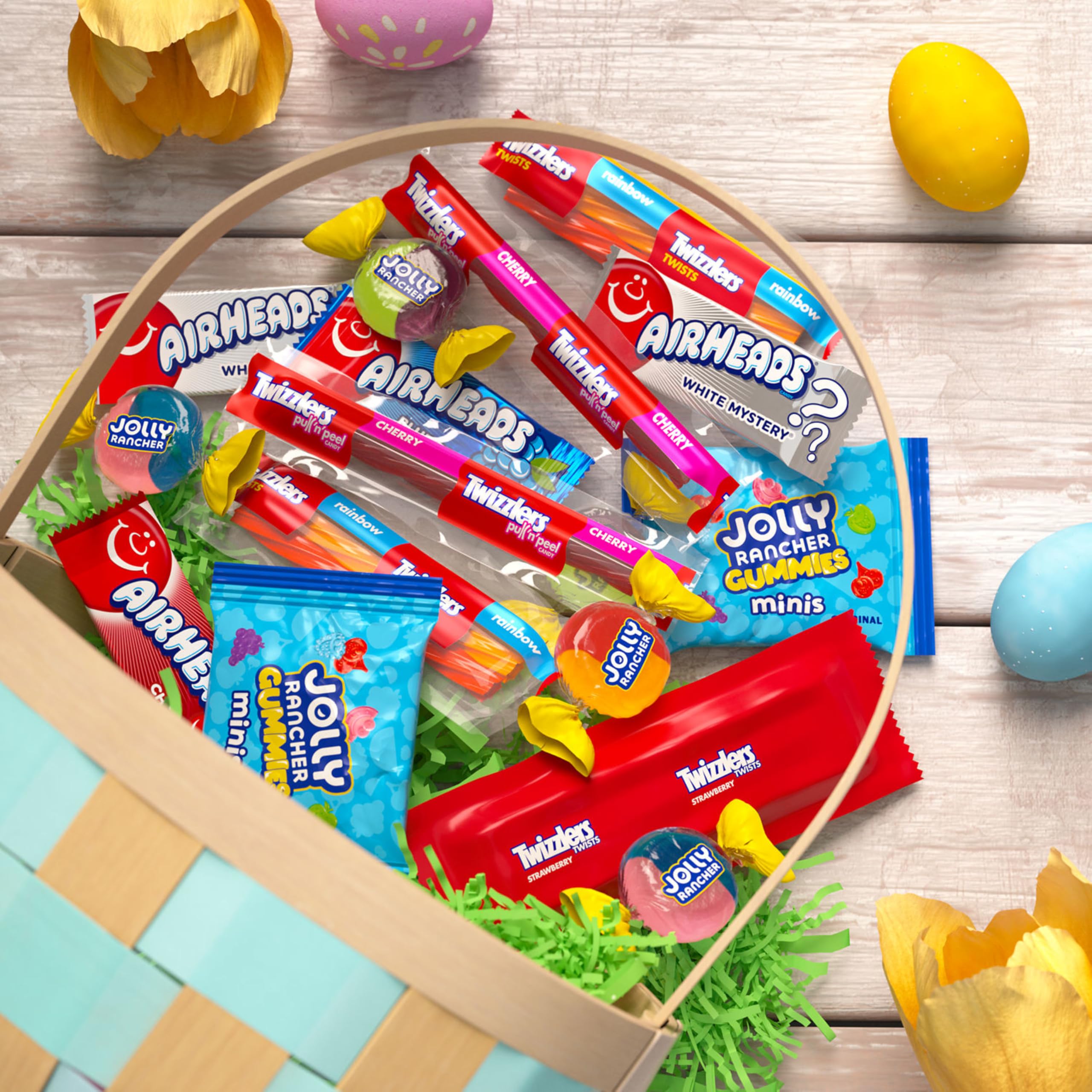 Jolly Rancher hard candy displayed for long-lasting fruit flavor options.