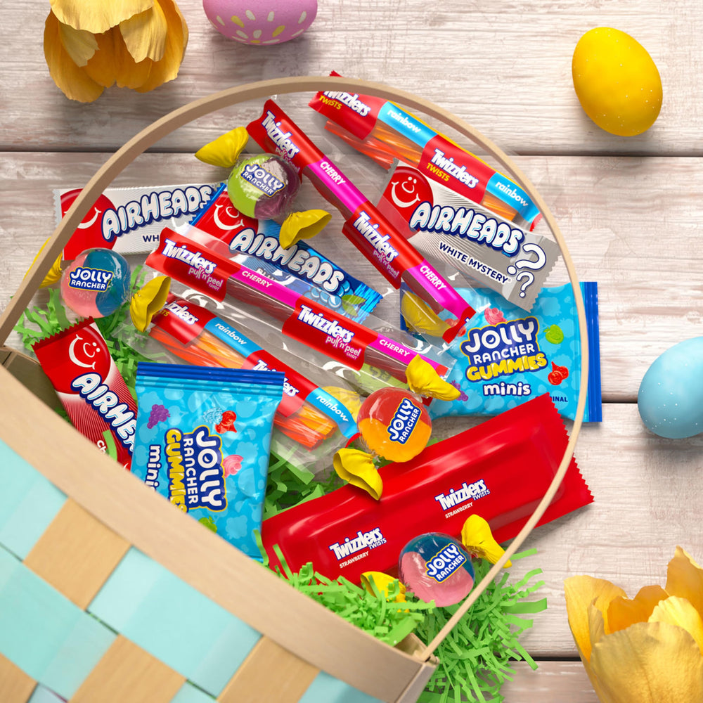 Jolly Rancher hard candy displayed for long-lasting fruit flavor options.