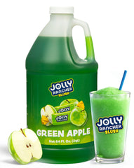 JOLLY RANCHER Slush Green Apple bottle pour, ideal for quick, flavorful slushies in busy venues.