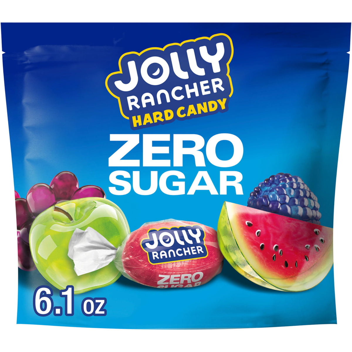 JOLLY RANCHER Zero Sugar assorted fruit bag for on-the-go snacking