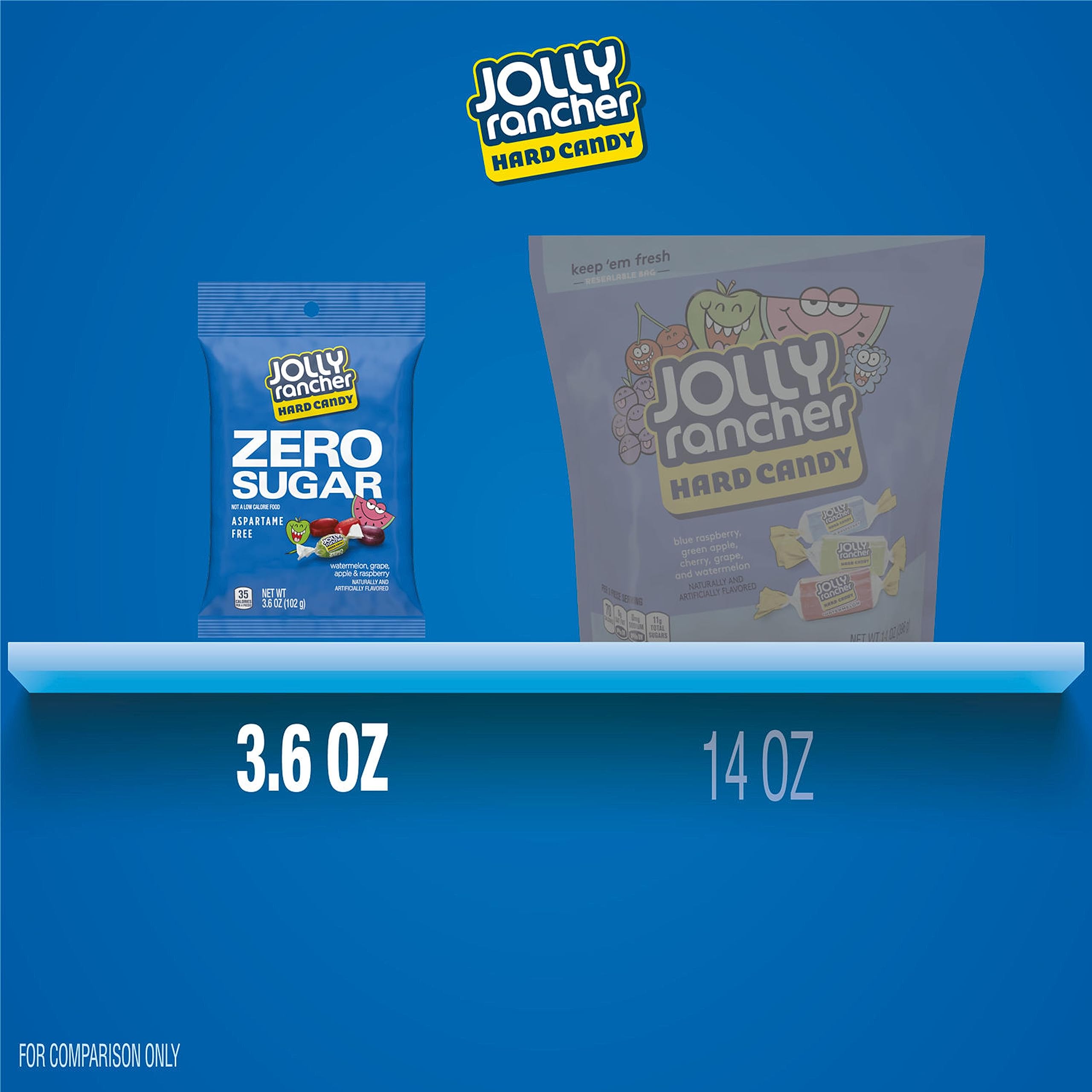Party-ready Jolly Rancher Zero Sugar candies for celebrations