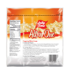 JOLLY TIME All-in-One compartments enable precise kernel, oil, and salt portions.