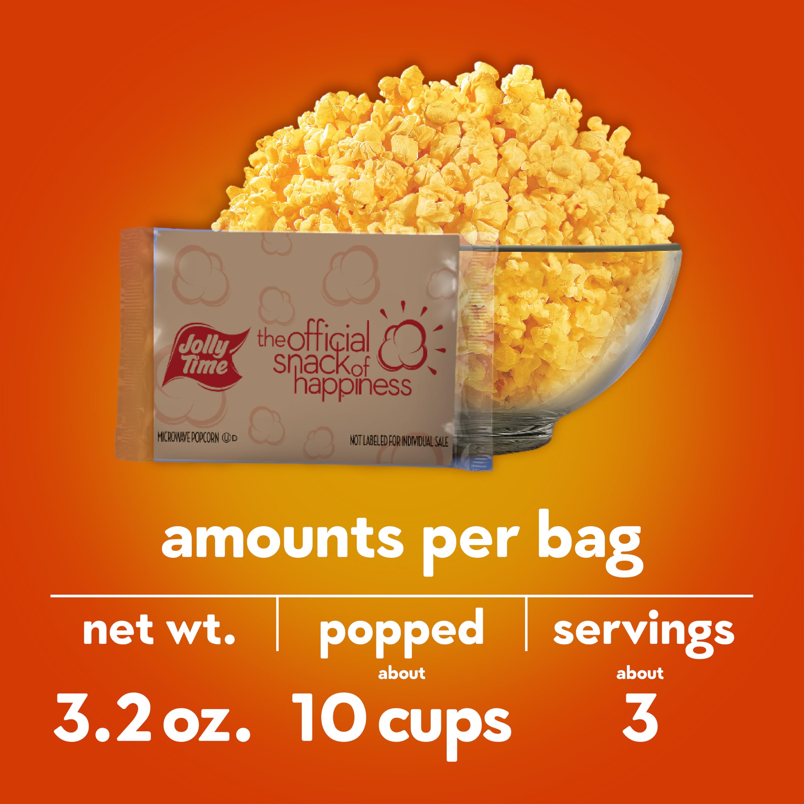 Jolly Time The Big Cheez cheese-coated popcorn with a rich aroma.