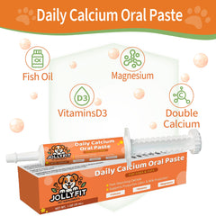 Jollyfit Oral Calcium syringe image for precise dosing across cats and dogs