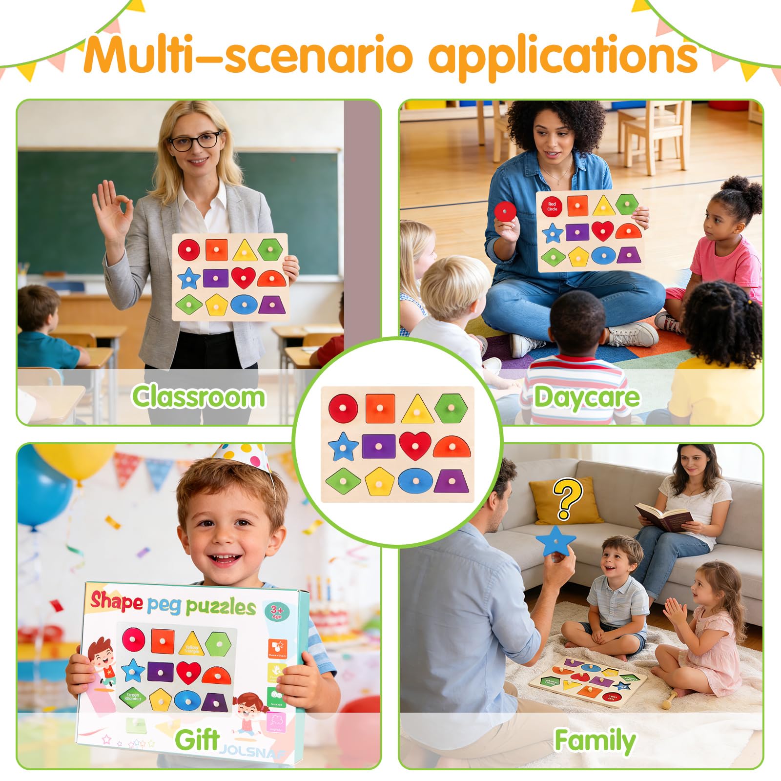 JOLSNAF gift-ready toddler puzzle ideal for birthdays and holidays