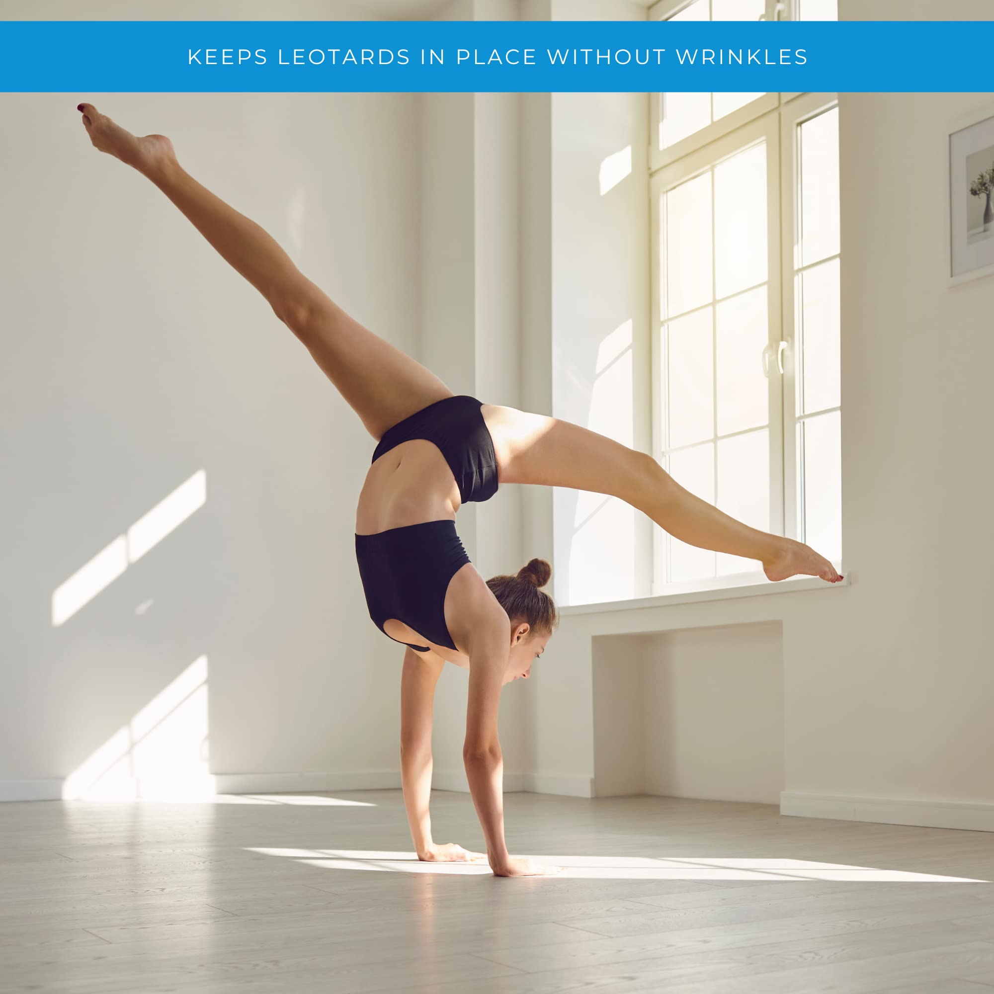 Invisible hold for clothing and accessories during performances.