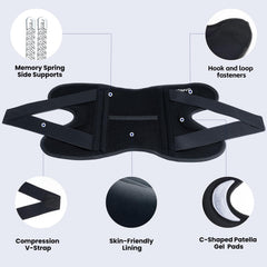 JOMVD knee brace with dynamic stabilization supports ligaments for steadier flexion.