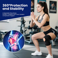 JOMVD knee brace V-shaped stabilization system evenly supports ligaments and tendons
