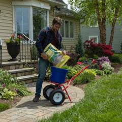 Jonathan Green gentle feeding promotes deep greening in lawns.