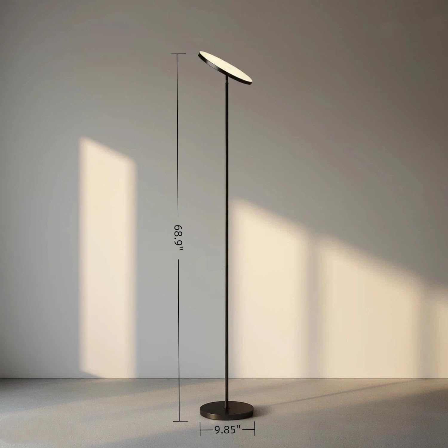 JOOFO lamp head rotates 350 degrees and tilts for flexible lighting