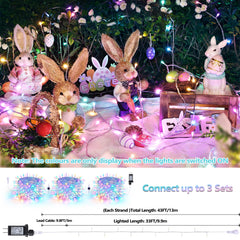 joomer end-to-end connection easter lights extendable for larger displays