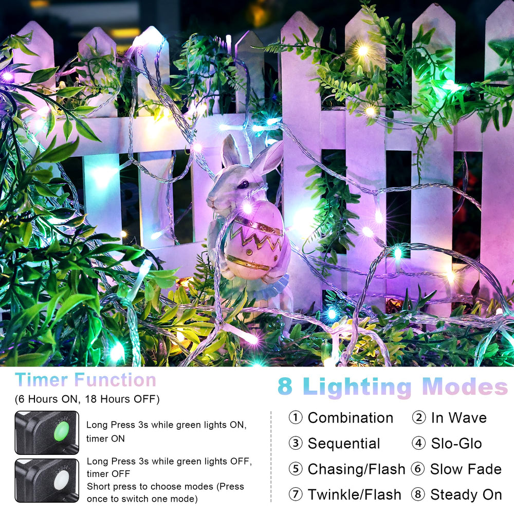 joomer timer Easter lights 8 modes with memory for effortless setup