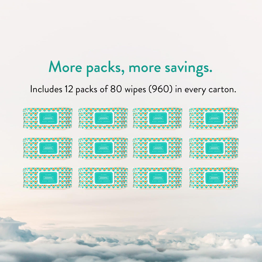 JOONYA fragrance-free wipes close-up for sensitive noses.