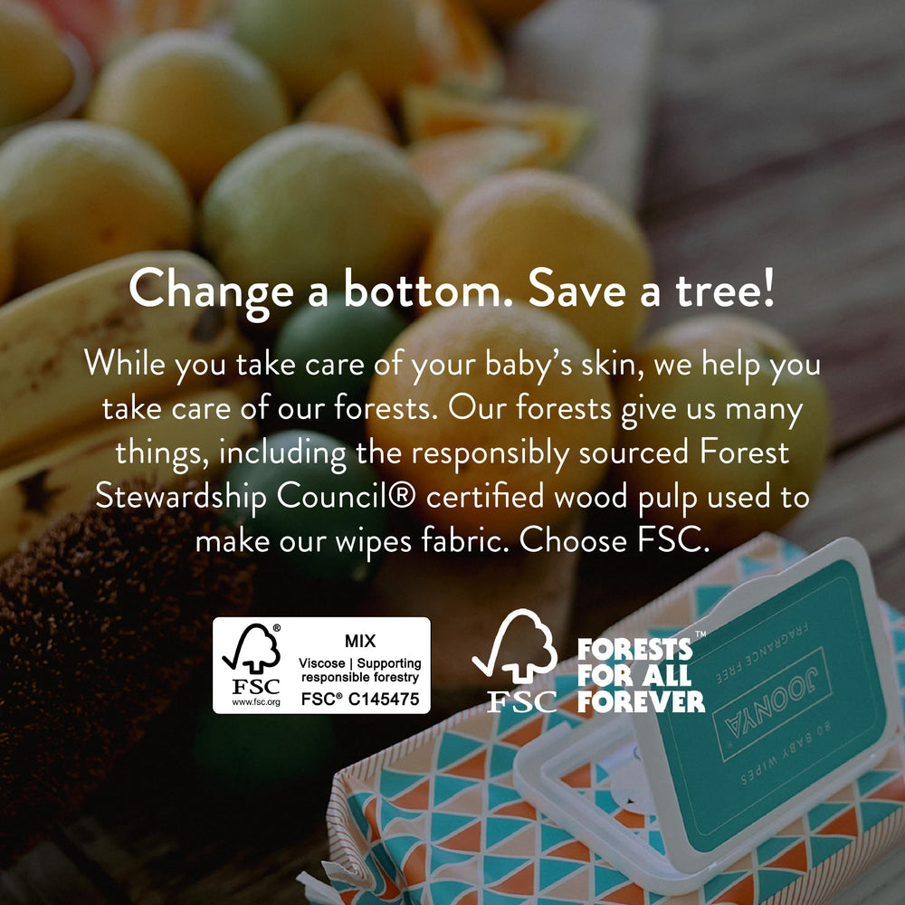 JOONYA FSC viscose origin label highlights sustainable sourcing.
