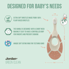 Jordan Green Clean with 84% recycled handle shown with easy grip