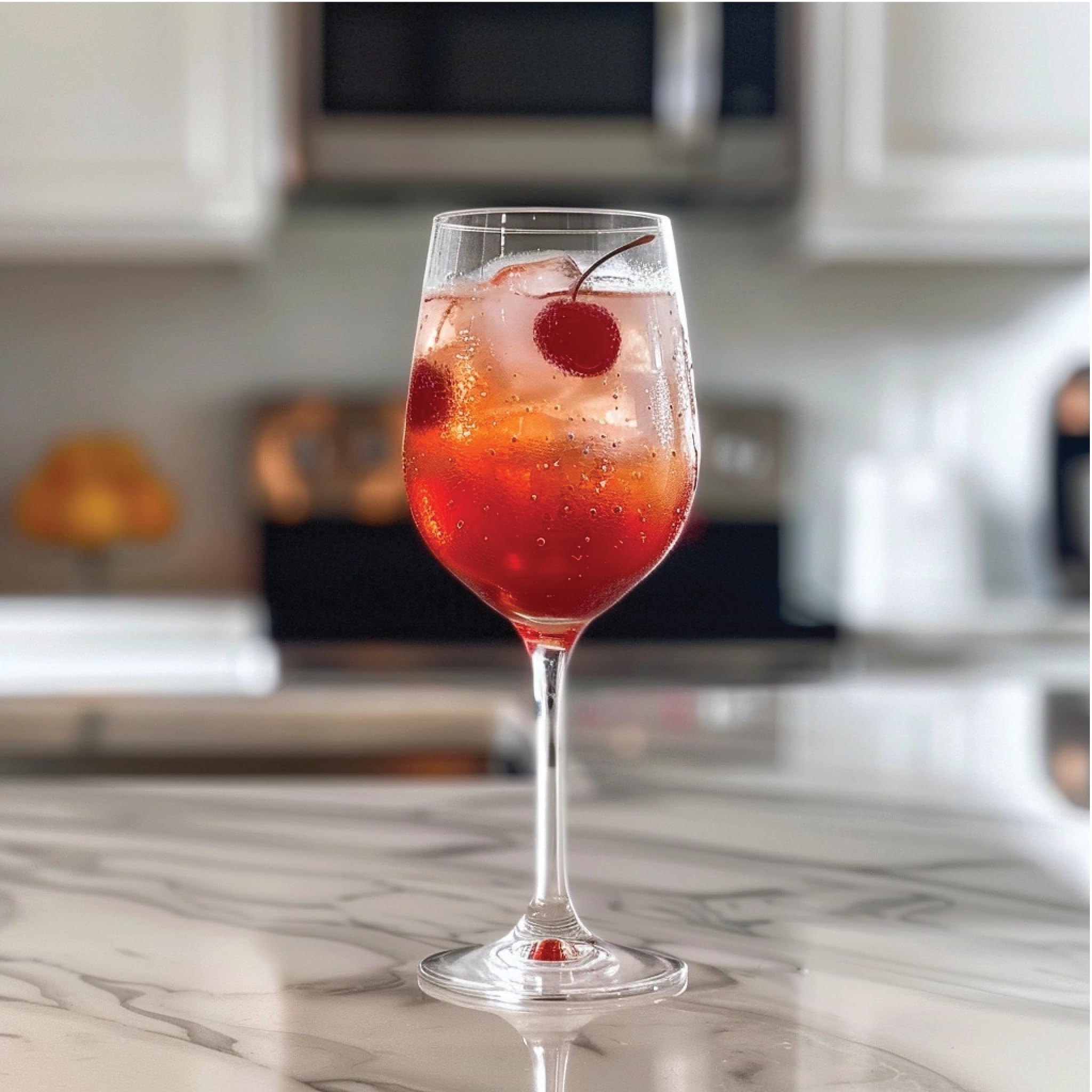 Jordan's Skinny Mixes cherry syrup used in cocktails adds tart cherry notes without calories.