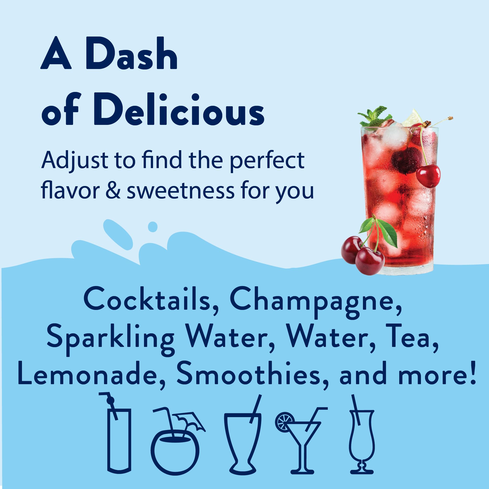 Jordan's Skinny Mixes cherry syrup blended into smoothies for a fruity lift.