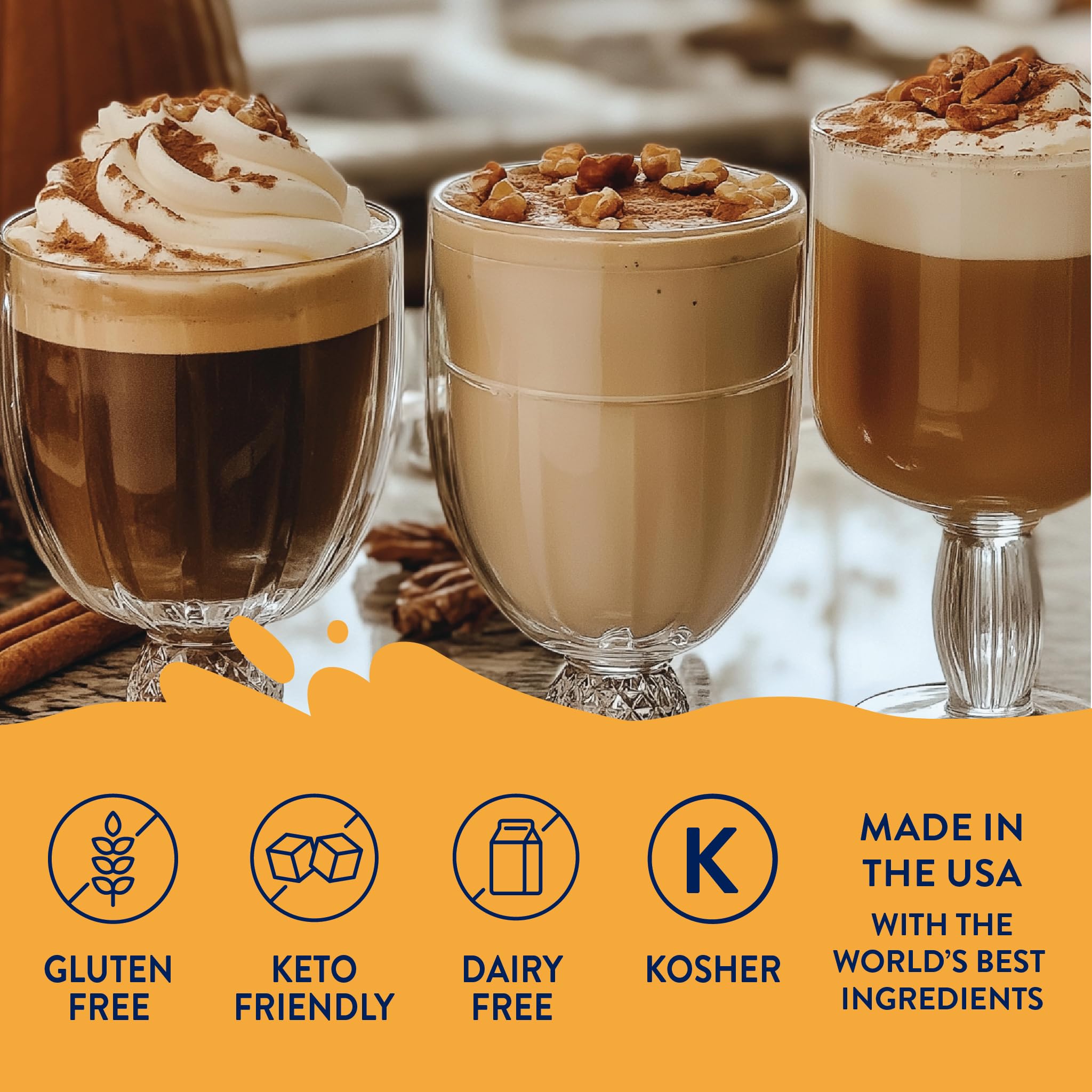 Jordan's Skinny Mixes fall flavors dessert idea highlights sugar-free sweetness in yogurt.