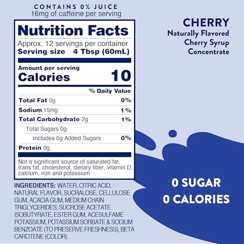Jordan's Skinny Mixes fruit-flavored syrup bottle ready to mix into beverages.