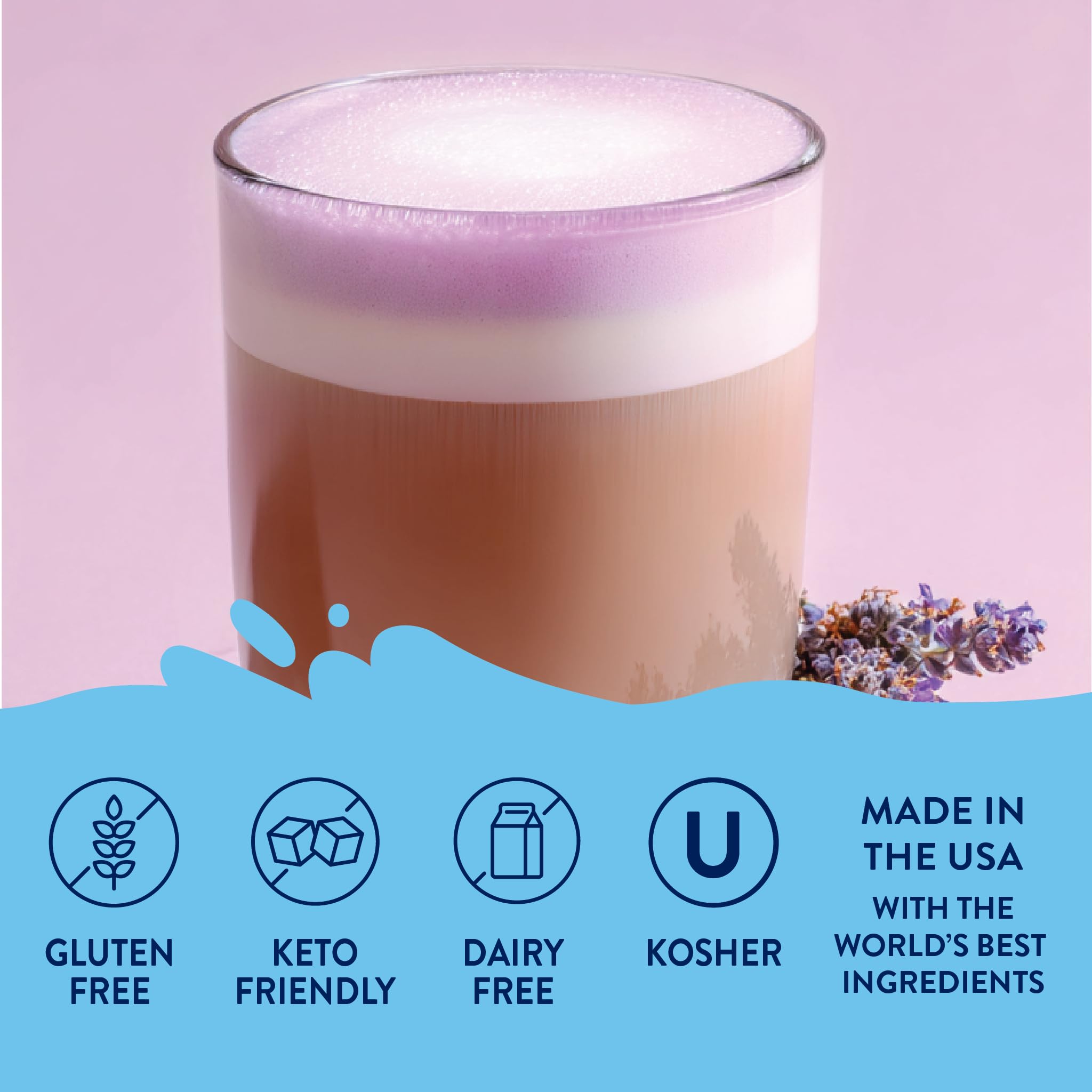 Glass of iced tea with Lavender Syrup offering a fragrant, refreshing sip.