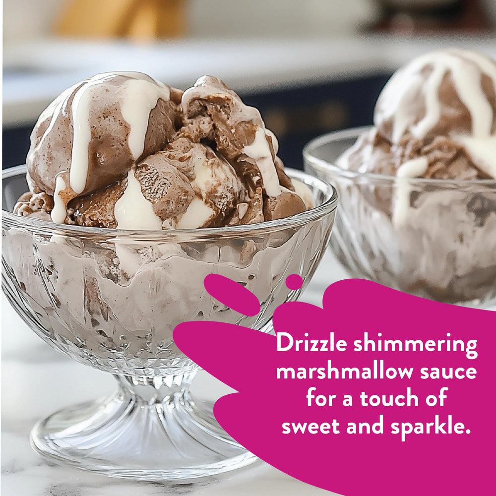 Jordan's Skinny Mixes marshmallow sauce on pancakes or waffles adds gooey warmth