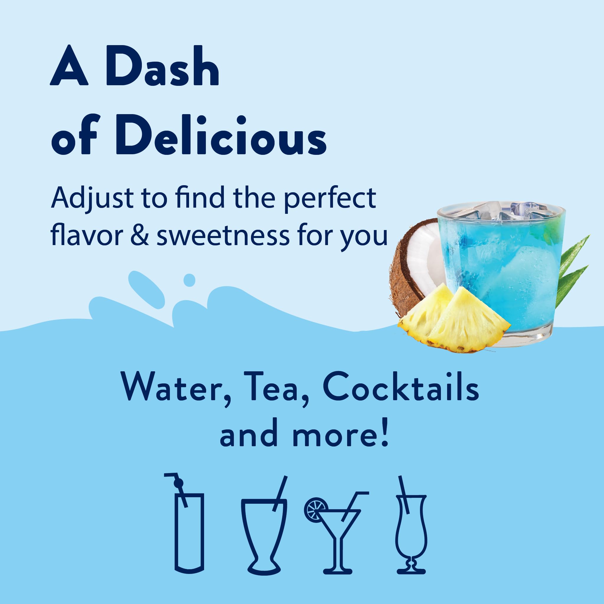Finished lemonade with Mermaid Syrup showing tropical flair and balanced sweetness.