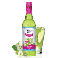 Jordan's Skinny Mixes Sour Green Apple syrup bottle adds zero-calorie flavor to drinks.