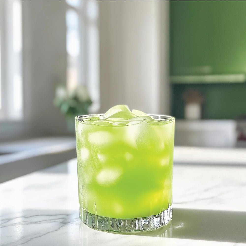 Used in cocktails or mocktails for vibrant, guilt-free flavor from Sour Green Apple syrup.