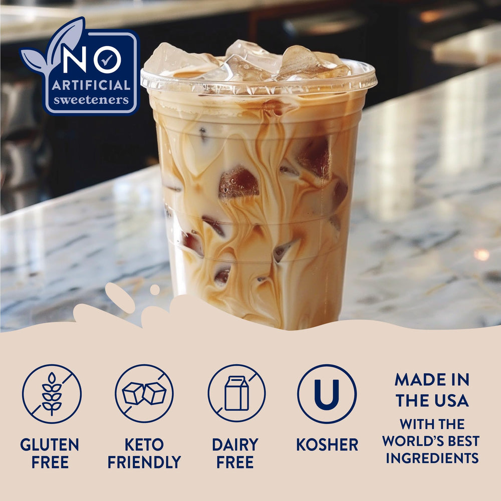 Jordan's Skinny Mixes caramel syrup over oats and yogurt adds balanced flavor
