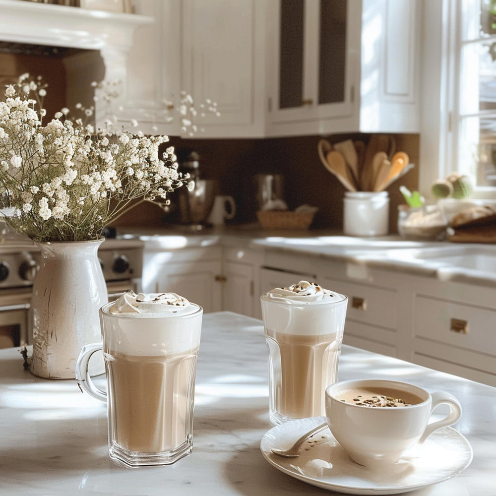 Dessert topping with Jordan's Skinny Mixes sugar free French Vanilla syrup adds flavor without sugar