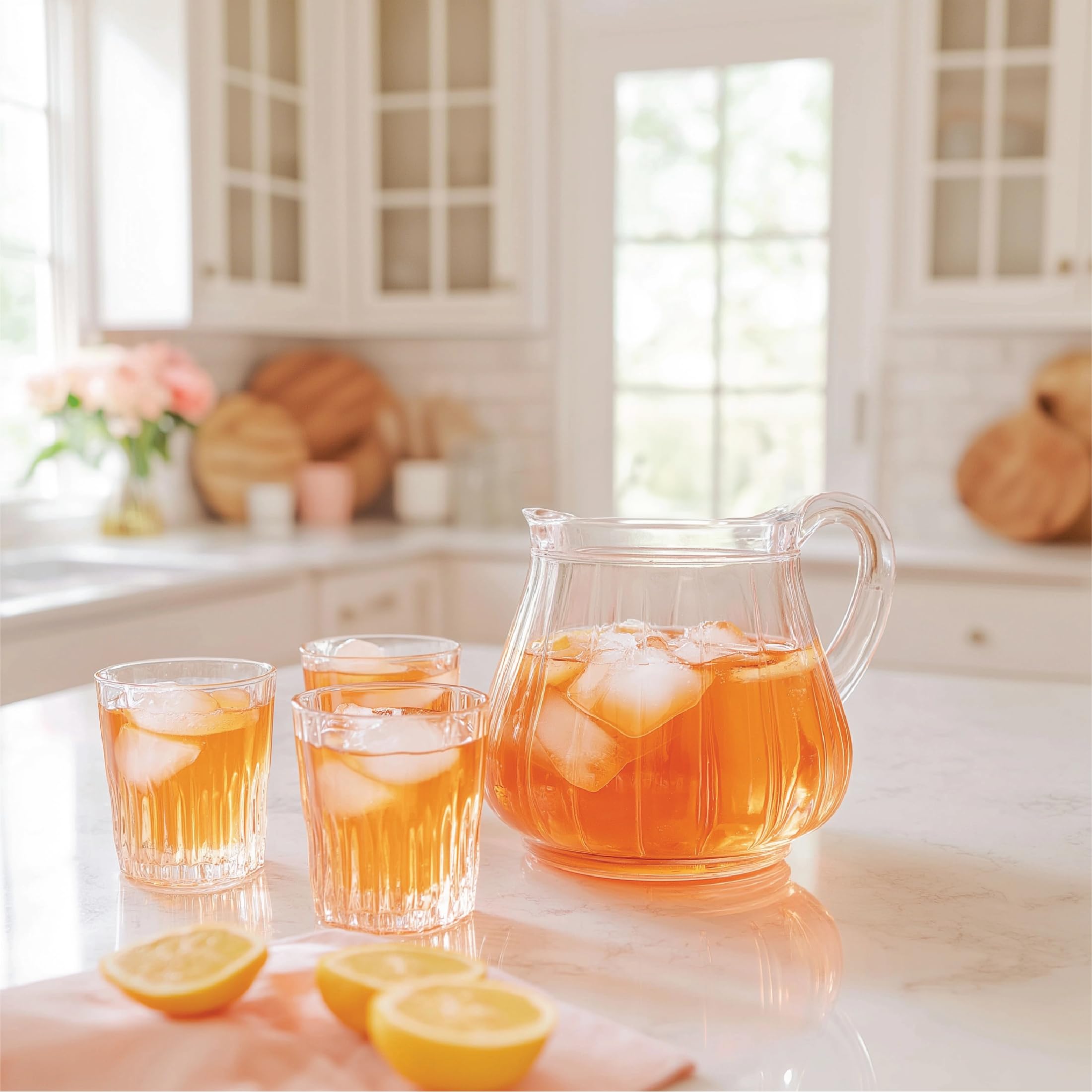 Cocktail setup with Jordan's Skinny Mixes syrup adding flavor without sugar