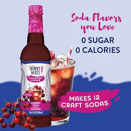 Hot or iced tea with Jordan's Skinny Mixes syrup for customizable flavor.