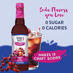 Hot or iced tea with Jordan's Skinny Mixes syrup for customizable flavor.
