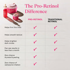 Josie Maran pink algae Pro-Retinol ingredient spotlight supports smoother looking skin.