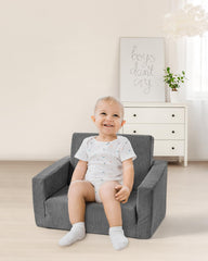Jouha Toddle Chair soft corduroy fabric provides gentle comfort and easy care.