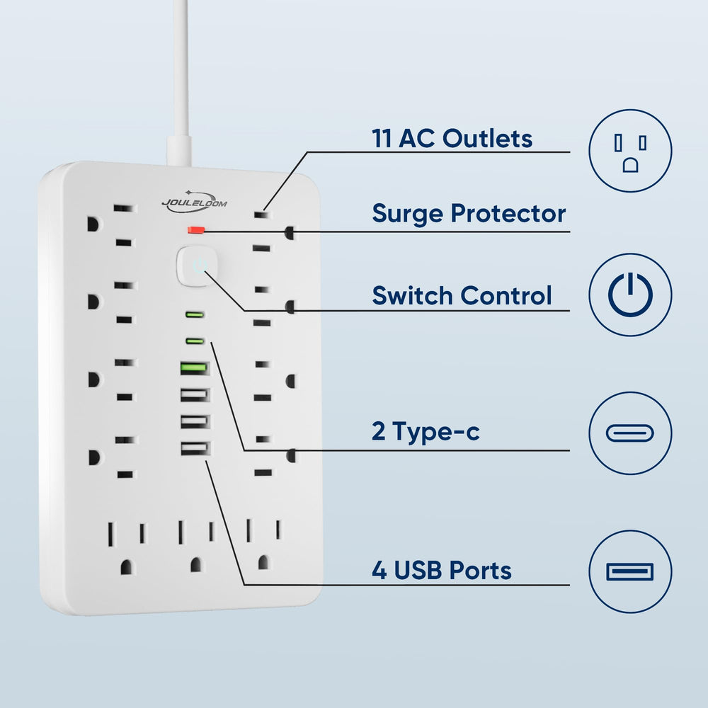JouleLoom 6ft extension cord adds reach to power-hungry setups