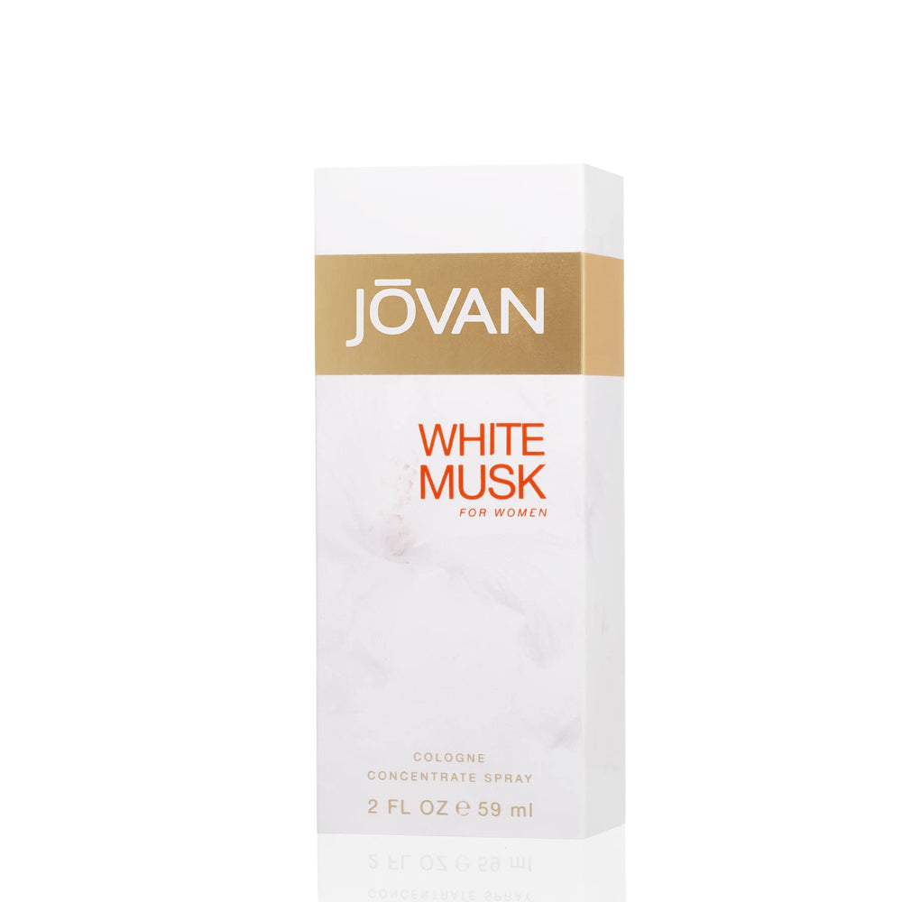 Jovan White Musk aroma highlights jasmine and ylang-ylang for everyday elegance.