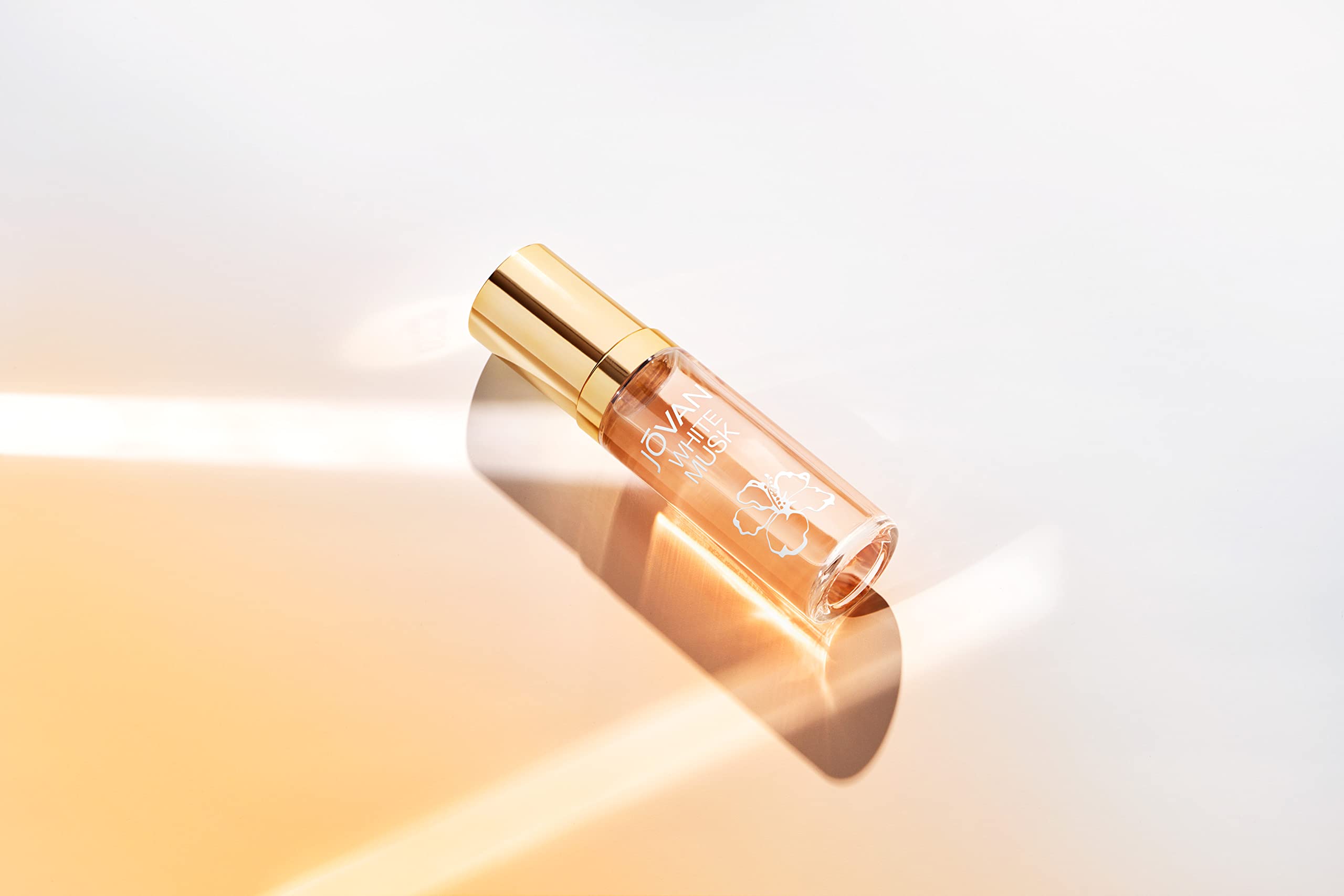 Jovan White Musk travel-size bottle for on-the-go fragrance.