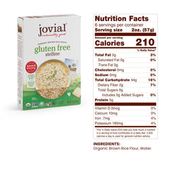 Organic brown rice pasta with a simple one ingredient base for gluten-free meals.