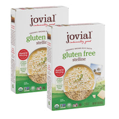 Jovial stelline star-shaped pasta gluten-free and made from organic brown rice.
