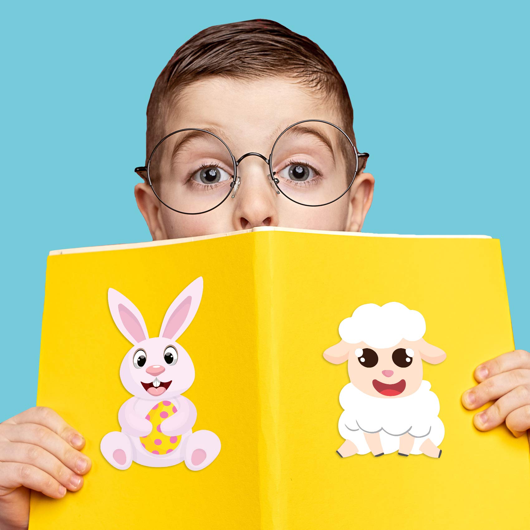 Joy Bang reusable Easter stickers with easy peel and repeat use for crafts.