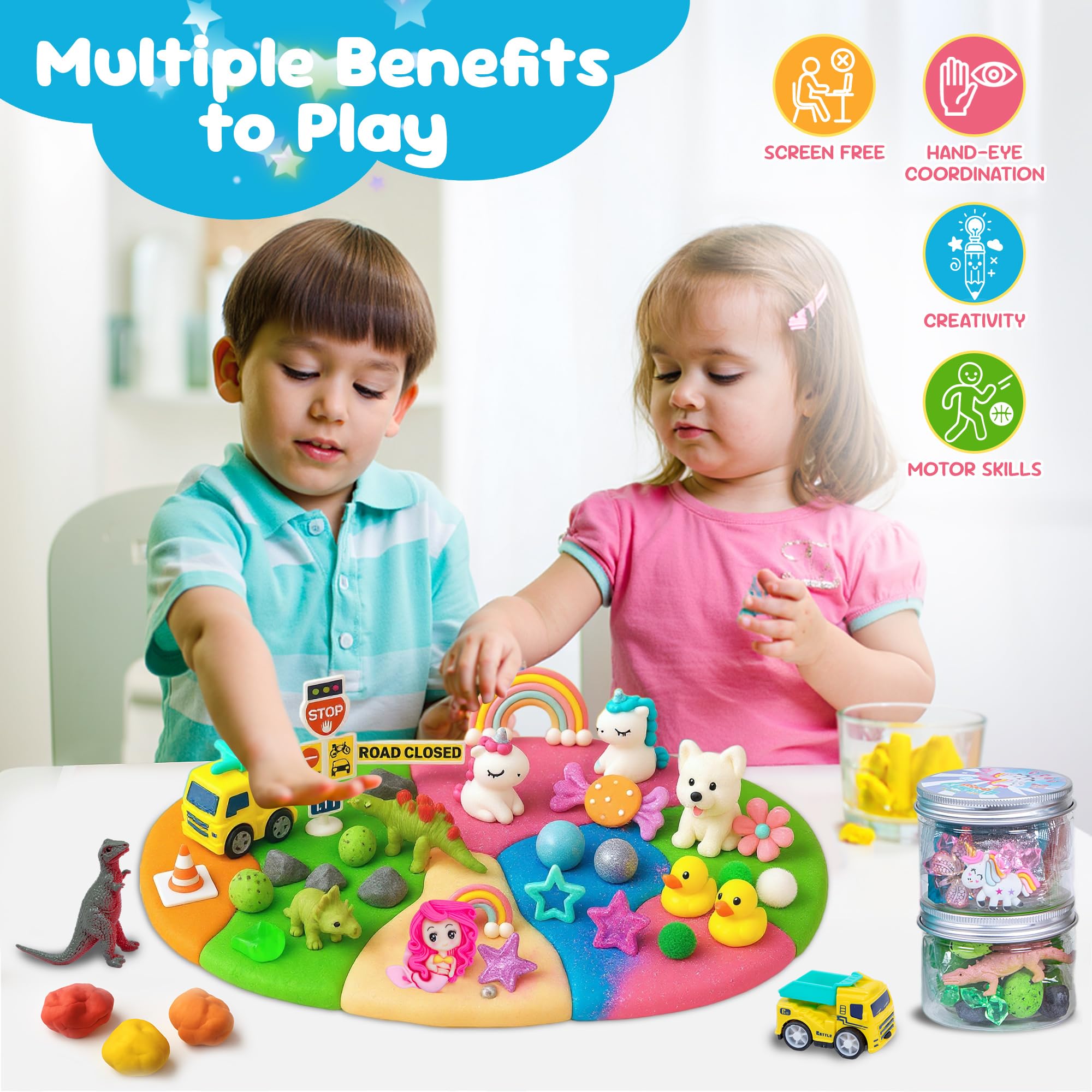 JOY SPOT! Mermaid theme dough kit for creative maritime adventures.