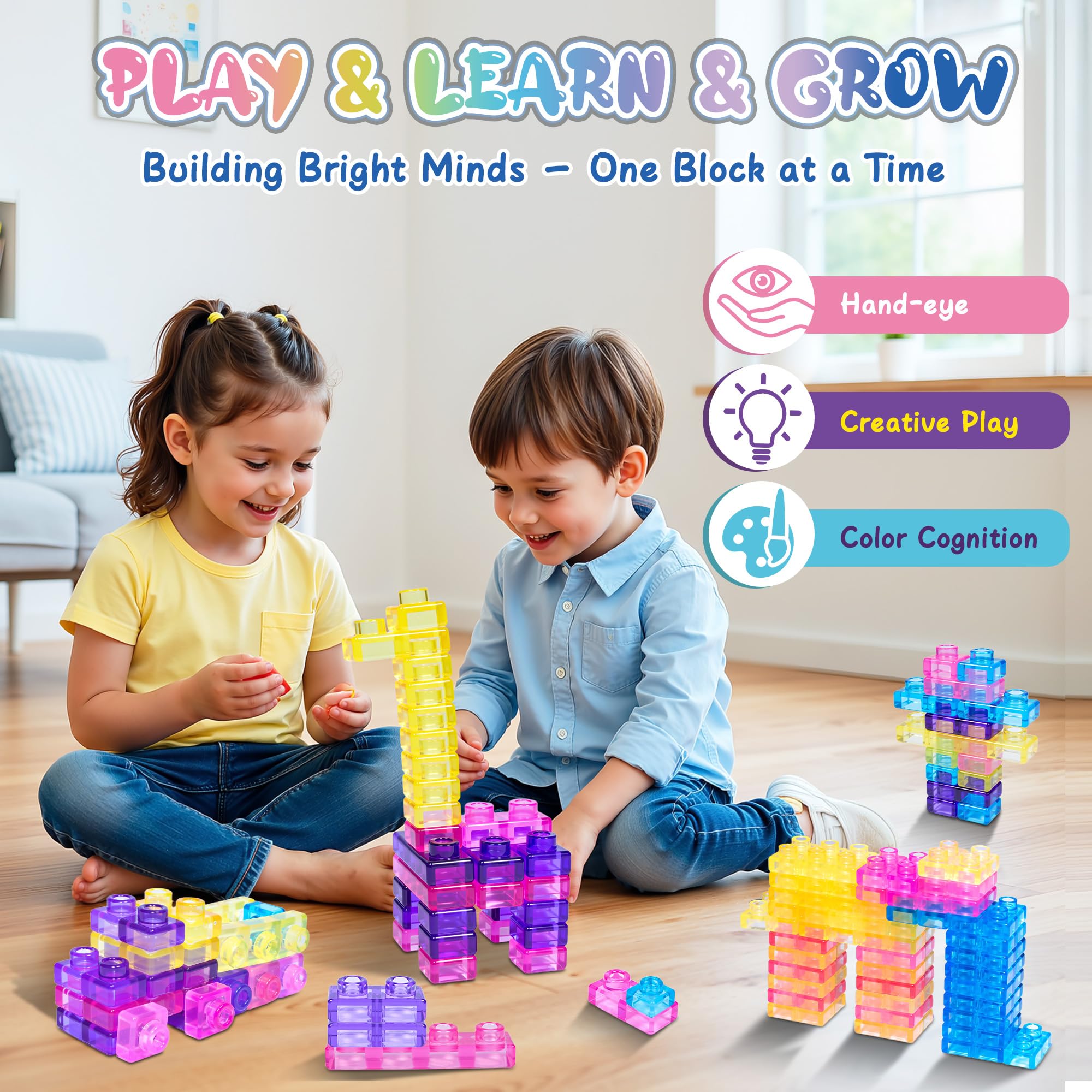 JOY SPOT! Portable 40-piece set for travel and classroom activities.