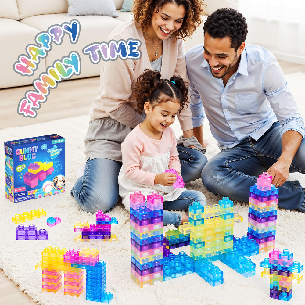 JOY SPOT! Four vibrant colors support color recognition and creative construction.