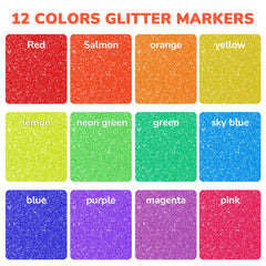 JoyCat glitter marker tip close-up showing precise 3mm control.