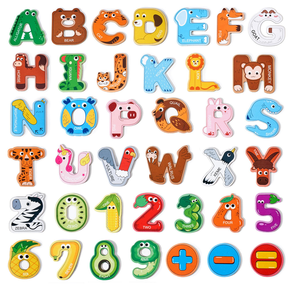 JoyCat letter A alligator magnets support early literacy and animal recognition.