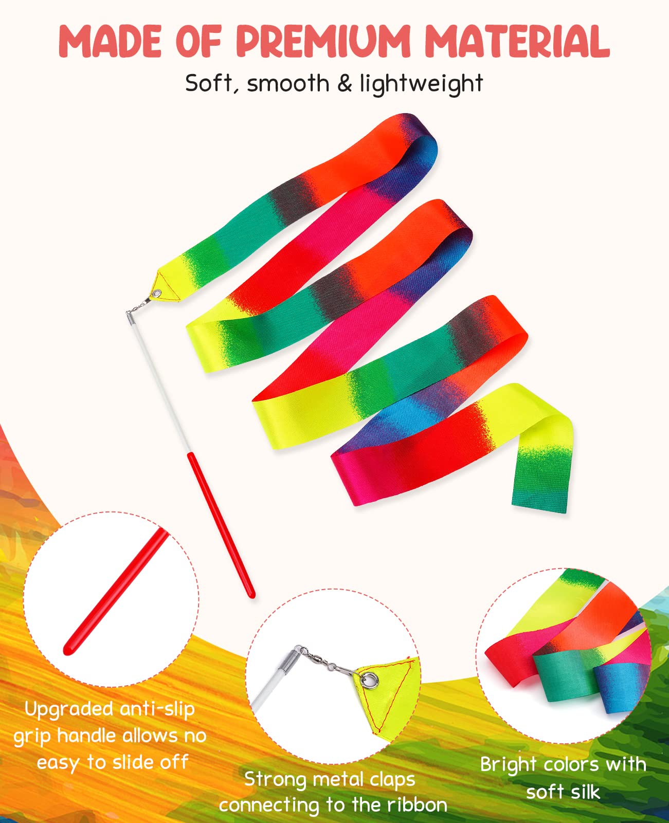 JoyCat ribbon in classroom or gym class inspires movement and play.