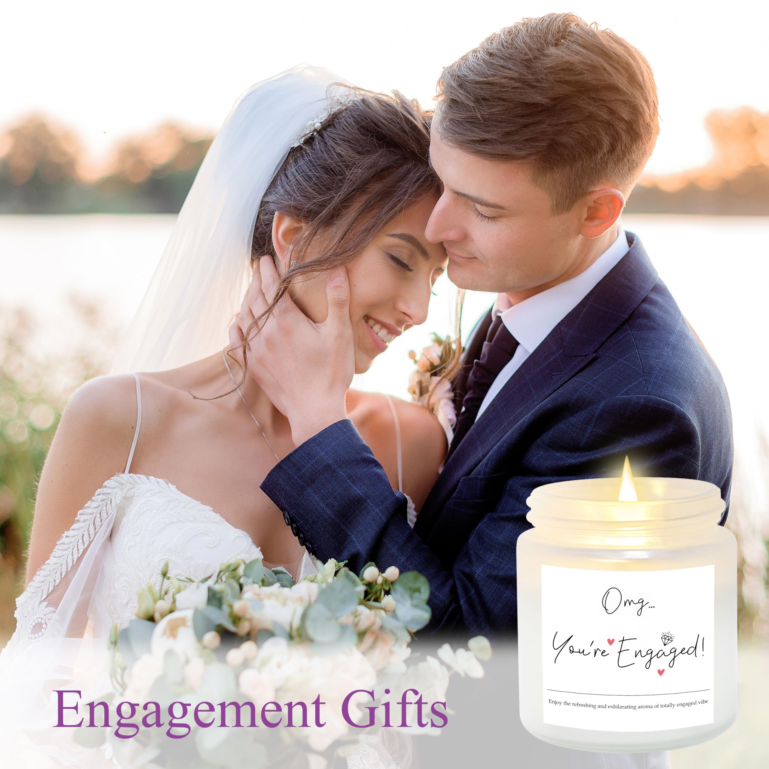 JoycuFF engagement greeting card—personalize a warm blessing for the couple