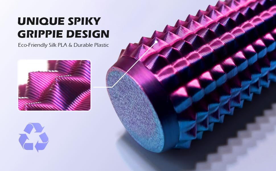 Joyddo Little Ouchies spiky grippie design provides tactile relief during study or commute.